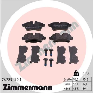 Колодки торм.зад. bmw, mini cooper (10.06-)