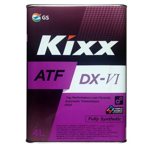 Масло трансмиссионное Kixx ATF DX-VI синтетическое 4 л L252444TE1
