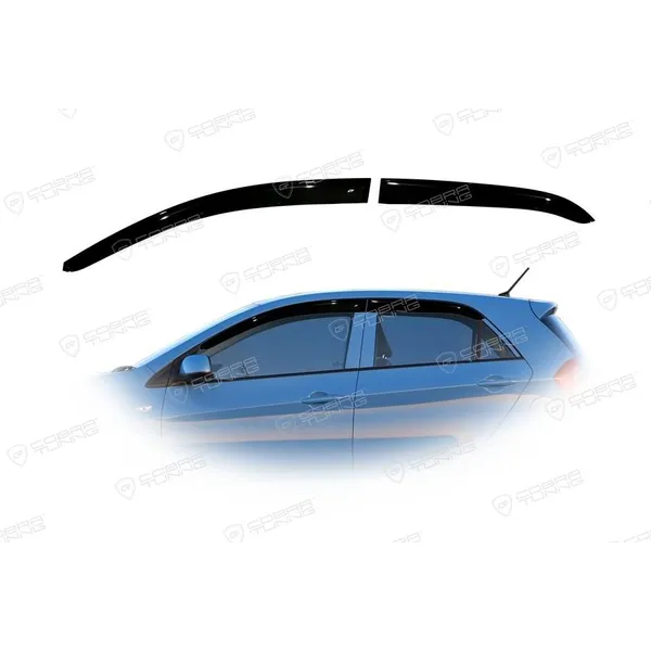 Дефлектора на окна Kia Picanto II 5d 2010/Morning 5d 2011 деф.окон Cobra Tuning K12410