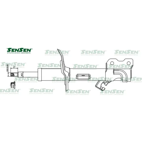 Аморт. перед. прав. газ Nissan Juke SENSEN 42141762