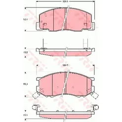 Колодки передние TOYOTA Previa/LiteAce 1.8/2.0/2.4L all ->00 TRW GDB3157