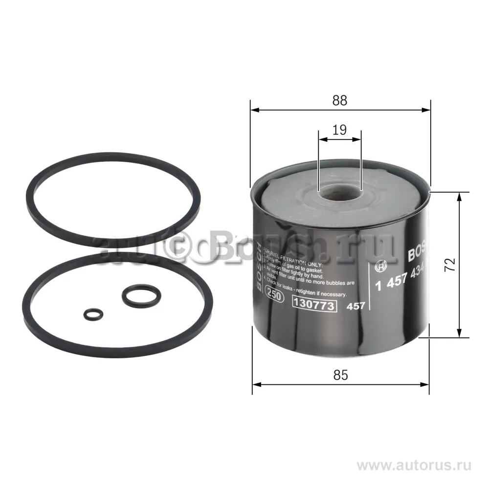 Фильтр топливный OPEL FOR PEU REN mot.D/TD BOSCH 1 457 434 201