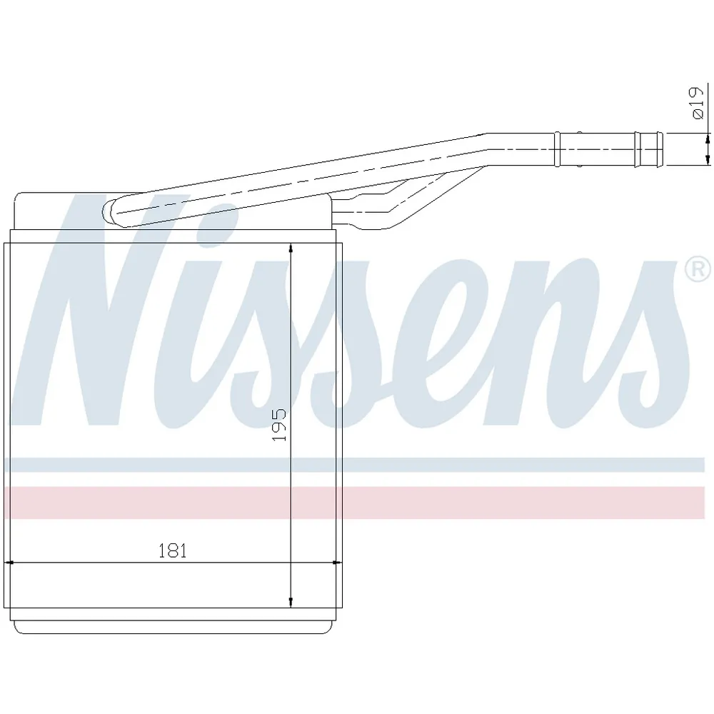 Радиатор отопителя салона NISSENS 71747