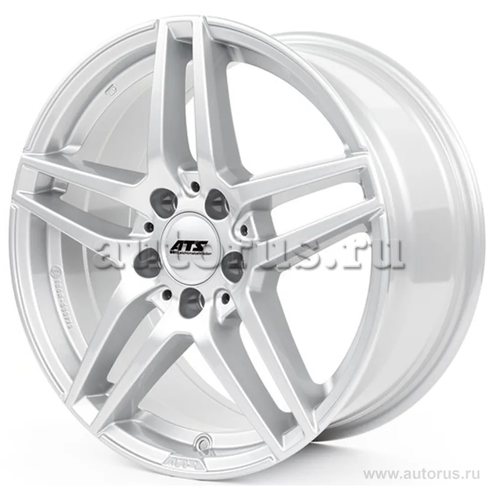 Диск литой R17 7.5J 5x112/66.5 ET47 ATS Mizar Polar Silver MZ75747M81