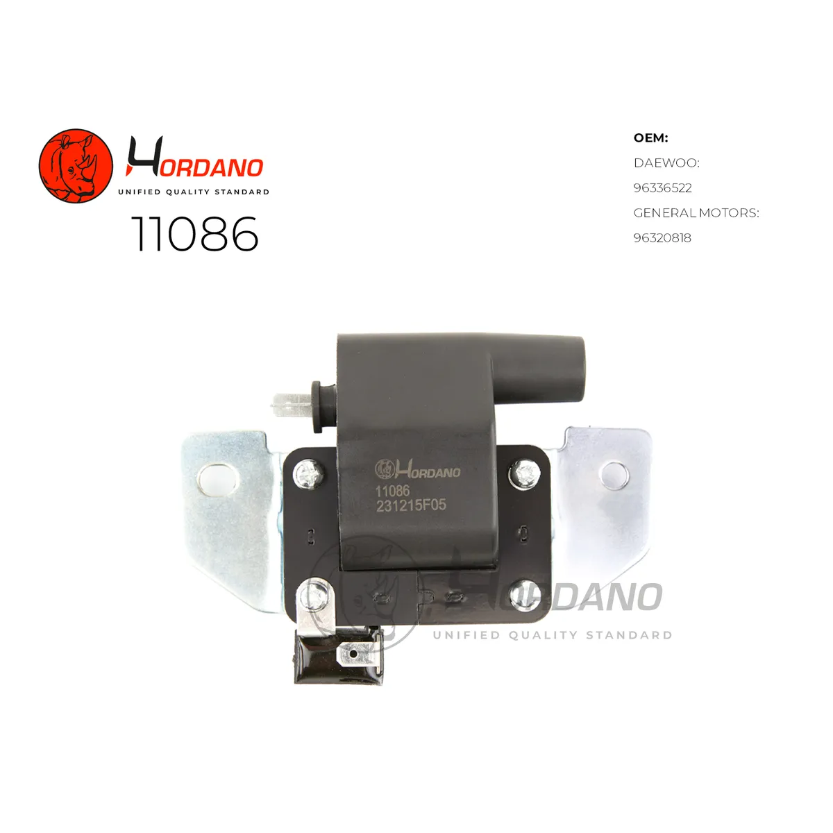 Катушка зажигания DAEWOO MATIZ II (M150) Хэтчбэк 00- 0.8 Hordano 11086