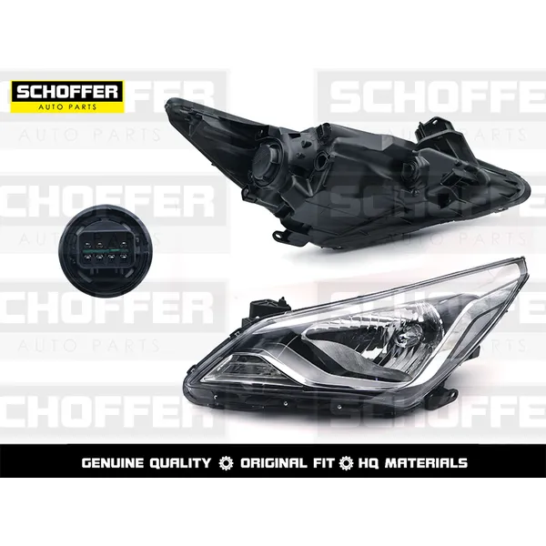 Фара левая эл.корр. Hyundai Solaris (I 2014-2017) SCHOFFER SHF12016