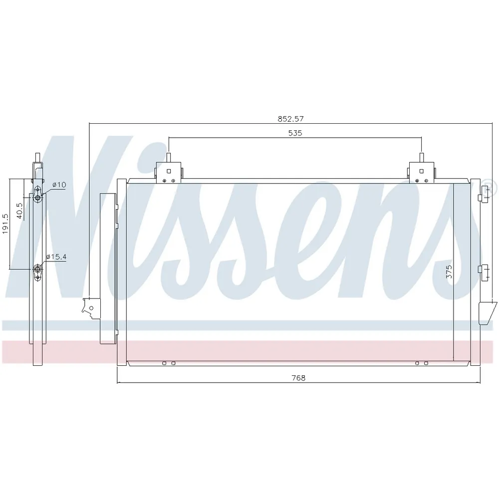 Радиатор кондиционера NISSENS 94741