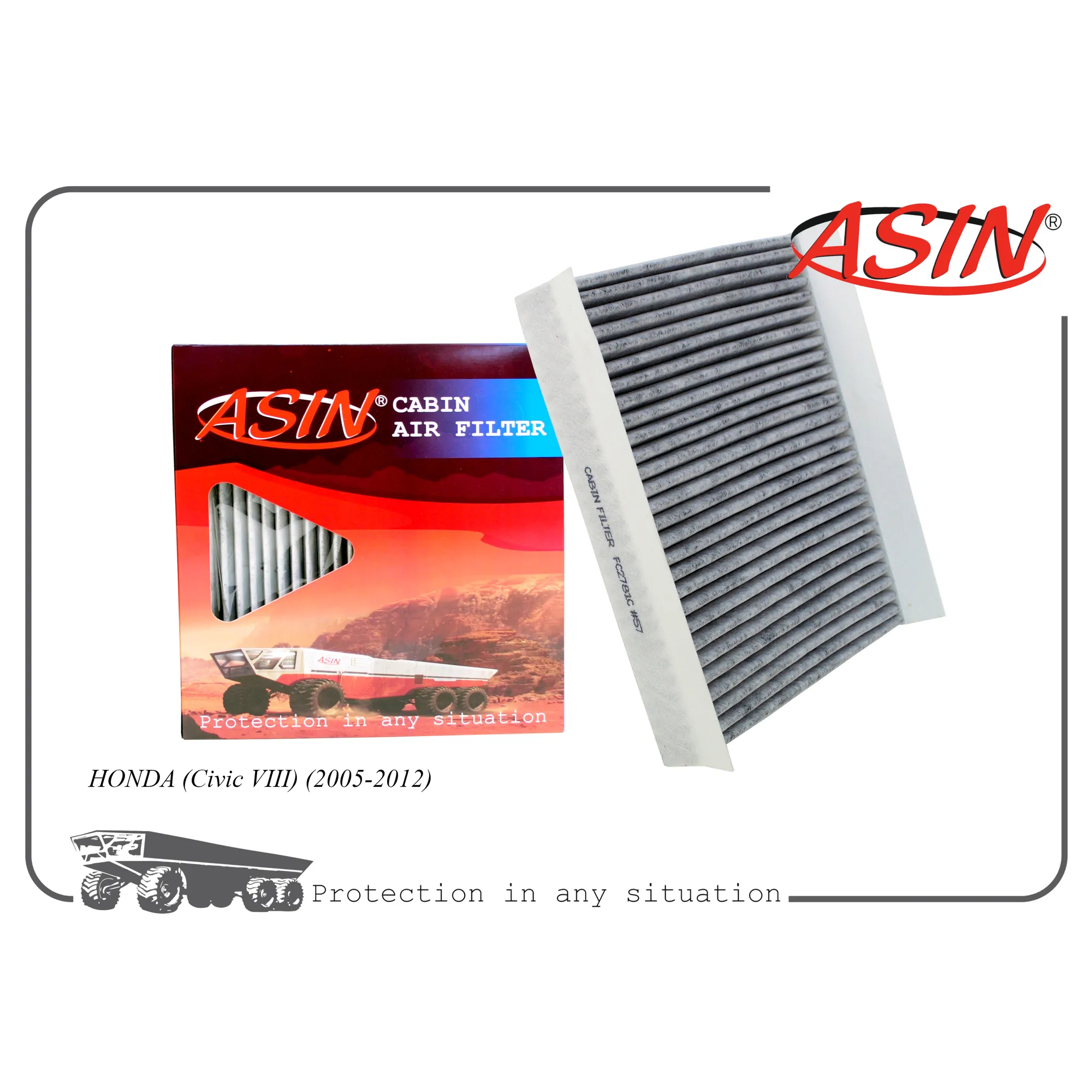 Фильтр салонный 80292-SMG-E01/ASIN.FC2781C (угольный) ASIN ASIN ASIN.FC2781C