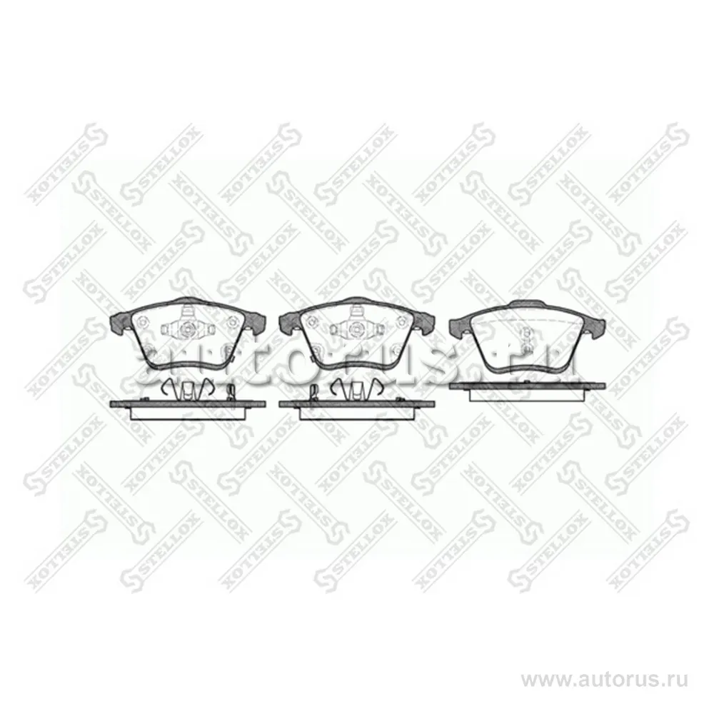 Колодки дисковые п. Mazda 6 2.0/2.3 05 STELLOX 1193002_SX