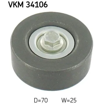Ролик поликлинового ремня направляющий SKF VKM34106