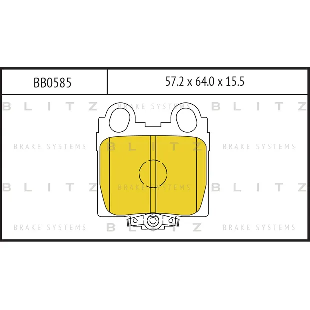 Колодки тормозные дисковые задние LEXUS GS/IS 97-> BLITZ BB0585