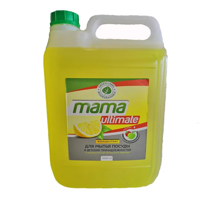 Средство для мытья посуды Mama Ultimate конц с аром лимона канистра, 5л 1551802