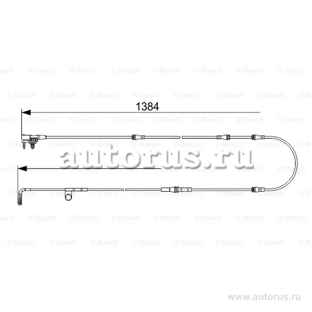 Датчик износа колодок передний 1987473582 BOSCH 1987473582