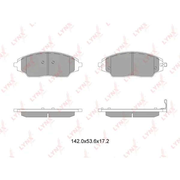 Колодки тормозные LYNXauto BD-1818