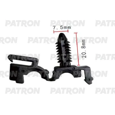 Клипса пластмассовая GM применяемость: трубки, электропроводка PATRON P37-1880