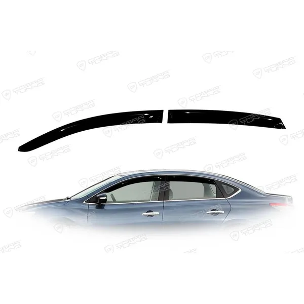 Дефлектора на окна Nissan Sentra (B17) Sd 2014EuroStandard деф.окон Cobra Tuning NE15014