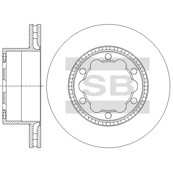 Диск тормозной SANGSIN BRAKE SD5603