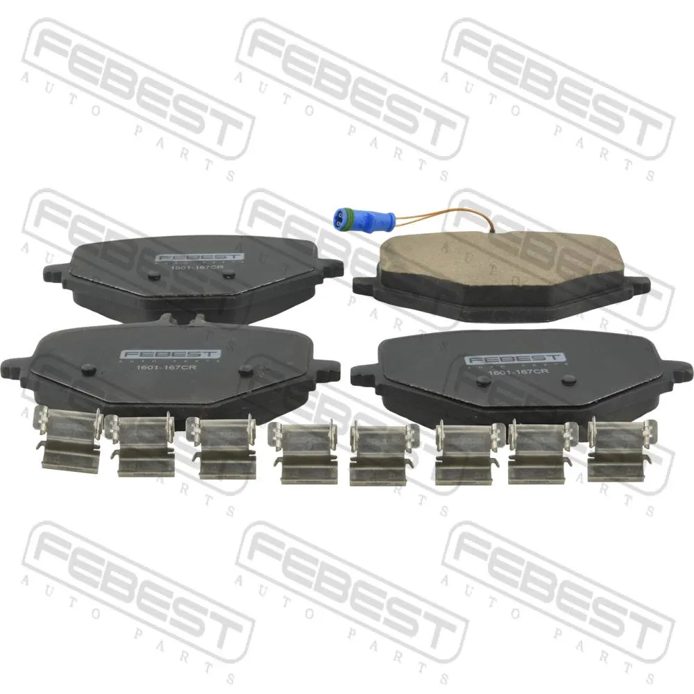 Колодки тормозные задние (керамика) CERAMIC FEBEST 1601-167CR