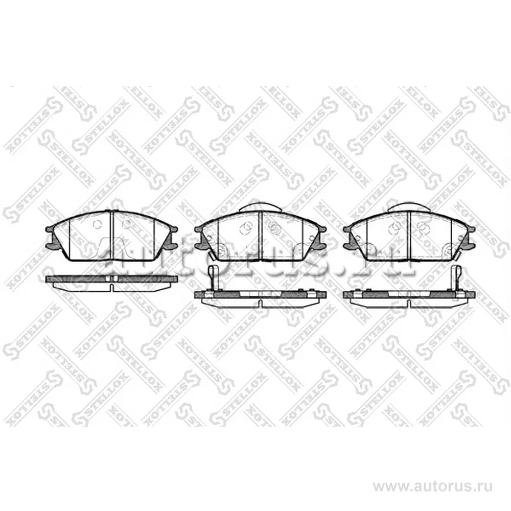 Колодки дисковые п. Hyundai Accent all STELLOX 235022L_SX