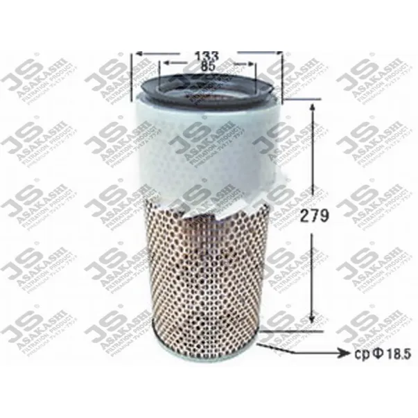 Фильтр воздушный NISSAN URVAN 2.3 2.5 D -97 JS ASAKASHI A334J