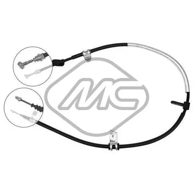 ТРОС РУЧНИКА 166 ALL SX-LH Metalcaucho 80484