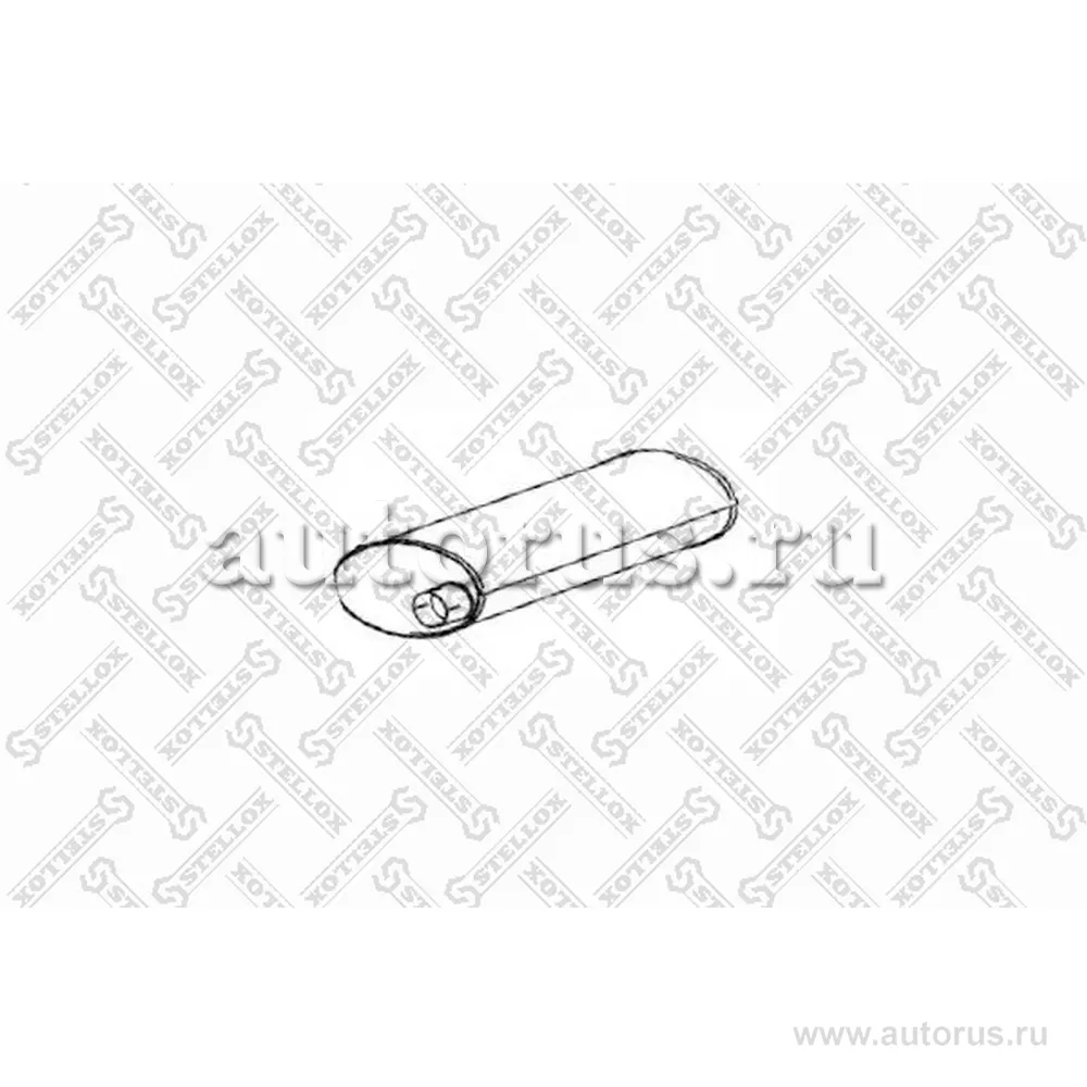 Резонатор (бочка) глушителя Iveco EuroCargo STELLOX 82-03056-SX