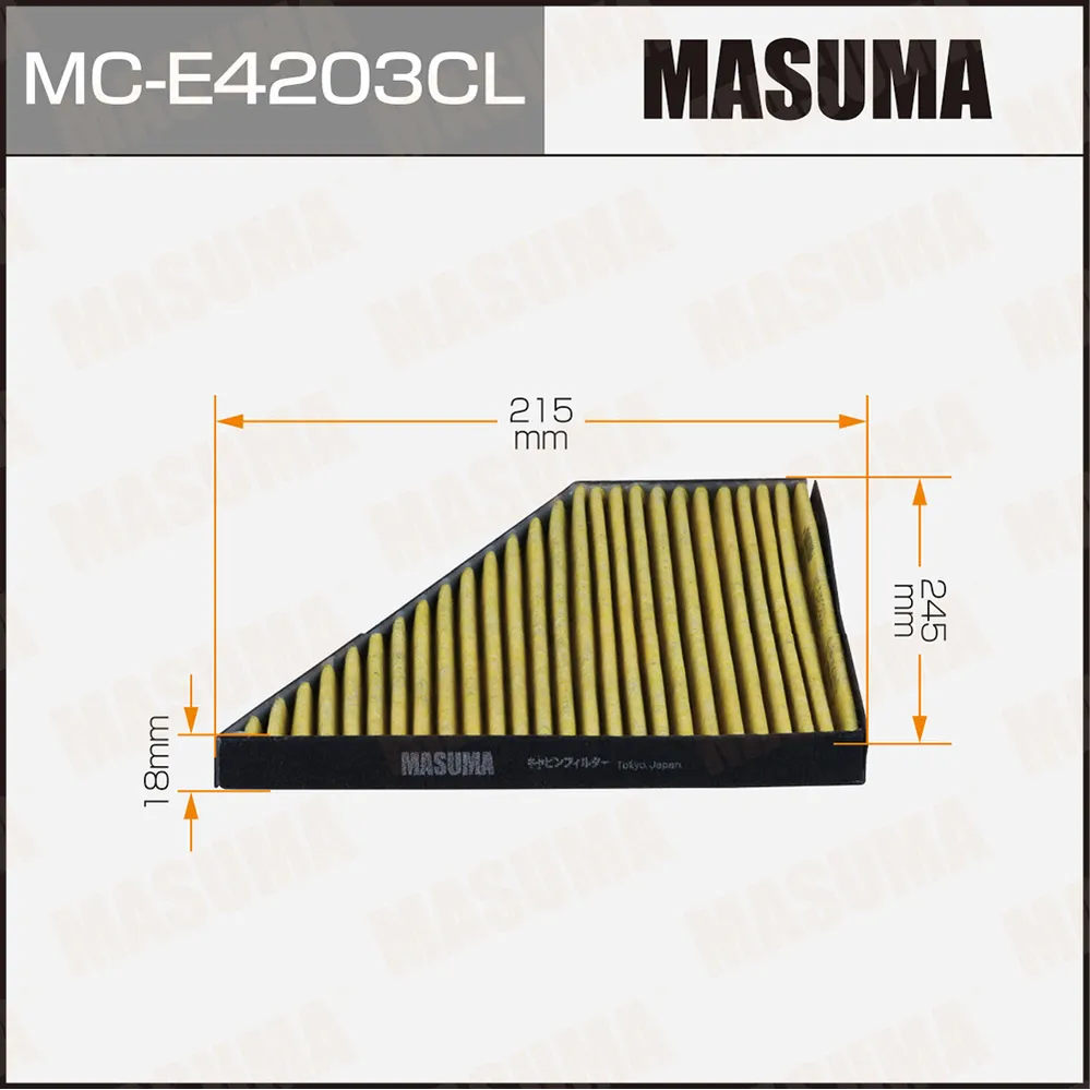 Фильтр салона угольный Masuma MC-E4203CL MASUMA MCE4203CL