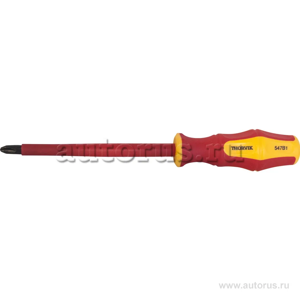 Отвертка крестовая диэлектрическая PHILLIPS VDE 1000 v PH3x150 мм THORVIK SDPI315