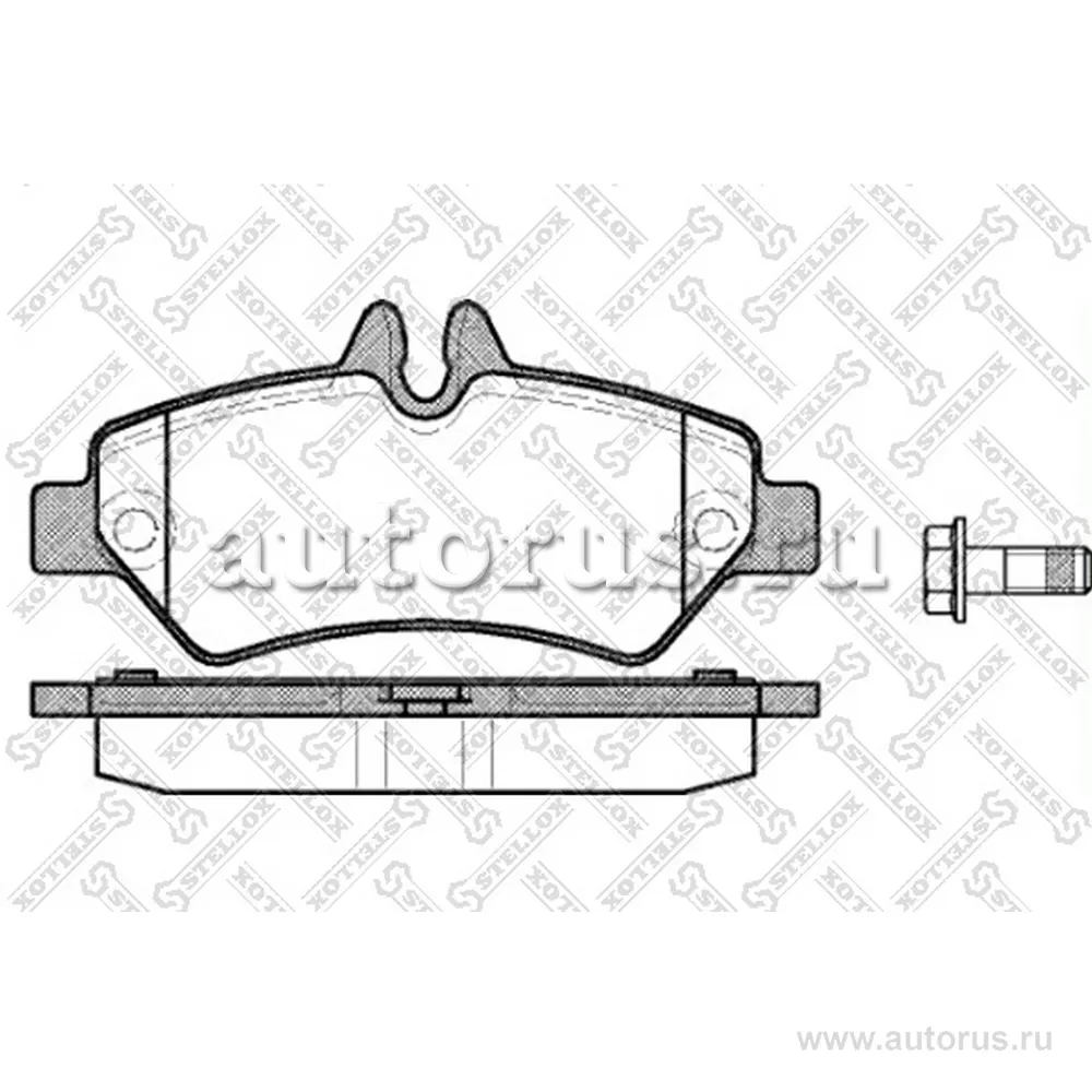 Колодки дисковые з. MB Sprinter 209CDi- STELLOX 1257000L_SX