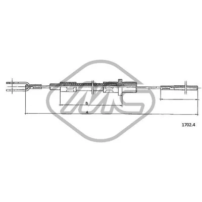 Трос сцепления IVE DAILY-GRINTA TURBO DIESEL 45.10/49.10 Metalcaucho 81101