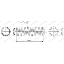 Пружина подвески задн TOYOTA PICNIC 2.0/2.2 D 96-01 MONROE SP0662