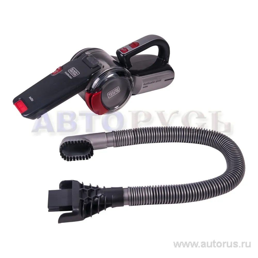 Пылесос автомобильный 2 насадки 0,44л 120Вт кабель 5 м 12В сумка BLACK&DECKER PV1200AV