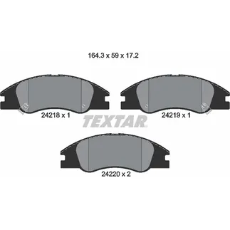 Колодки тормозные передние TEXTAR 2421801
