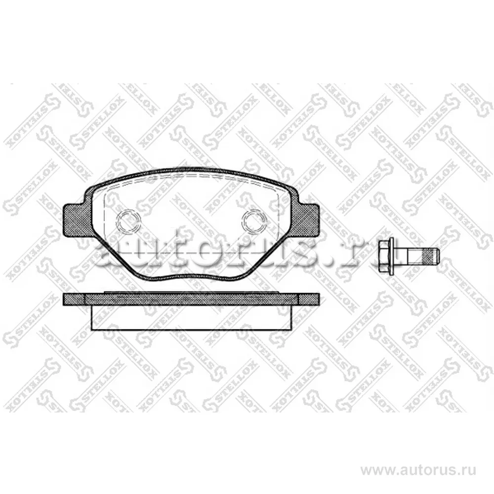 Колодки дисковые передние Renault Megane II 1.4i 16V 98HP 02-03 STELLOX 988 000-SX