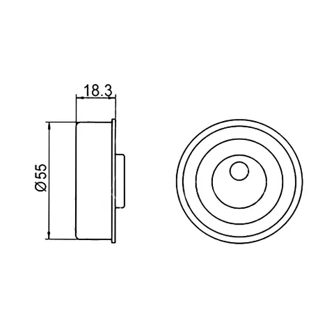 Ролик ГРМ опорный HYUNDAI SONATA (EF,TAGAZ), SANTA FE (SM) (00-) GMB GT10072