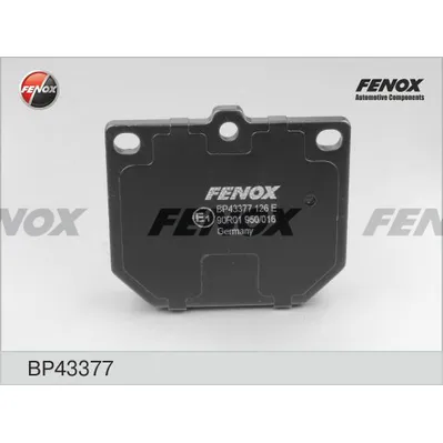 Колодки тормозные дисковые TOYOTA CAMRY 82-88, CARINA 1.6-2.0D, -98, SUMITOMO FENOX BP43377