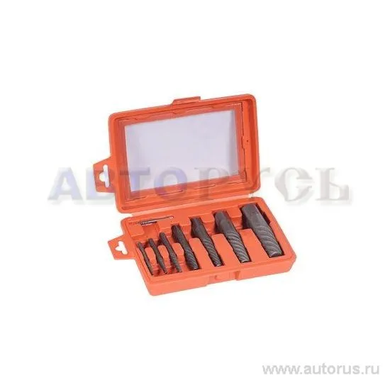 Набор экстракторов М3-М26, 8шт. пластиковый футляр АвтоDело 40606