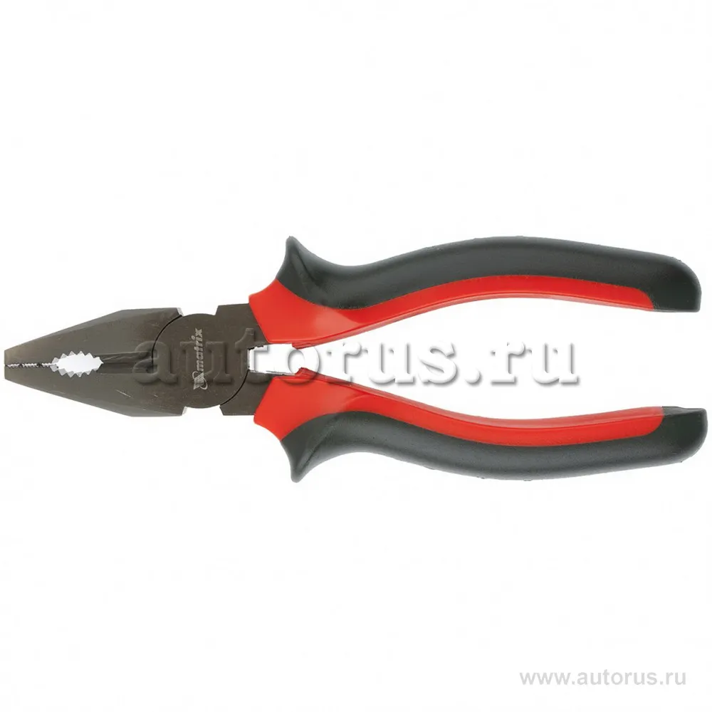 Плоскогубцы Black Nickel, 180 мм, комбинированные, двухкомпонентные рукоятки MATRIX 16980