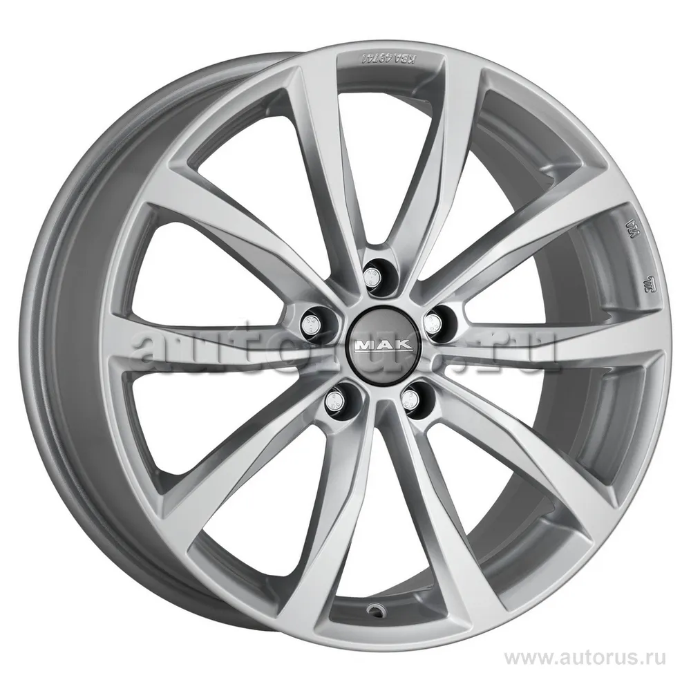 Диск литой R16 7J 5x112/66.6 ET52 MAK Wolf Silver F7060WFSI52WS5X