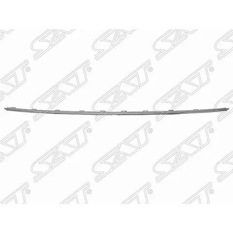Молдинг заднего бампера VW POLO 15-20 4D центральный, хром SAT STVWP6087M0