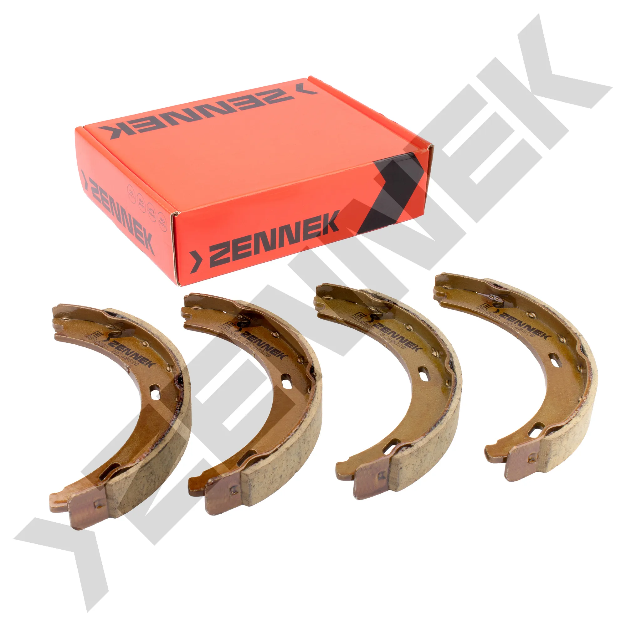 Колодки тормозные барабанные MERCEDES W124 85-95, W201 82-93 ZENNEK DBS0081