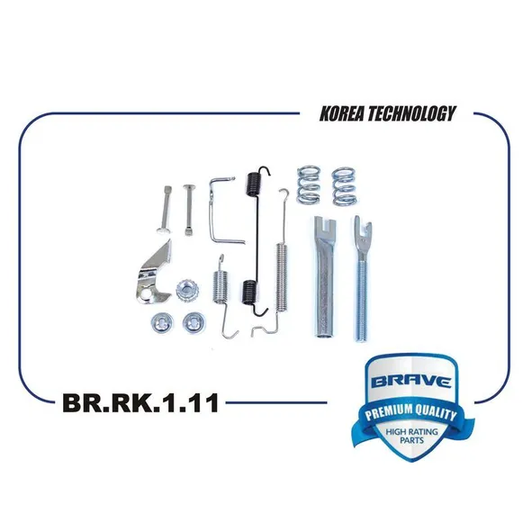 Ремкомплект задних тормозных колодок R Chevrolet Aveo250/255 BRAVE BR.RK.1.11