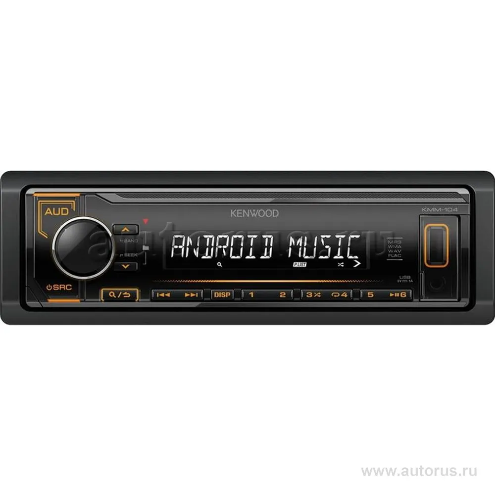 Автомагнитола KENWOOD KMM-104AY, 4x50 Вт. USB