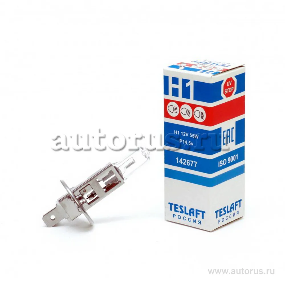 Лампа 12V H1 55W Teslaft 1 шт. картон 142677