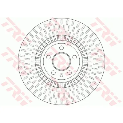Диск тормозной передний AUDI A6/S6(C7)/ A7 2010> /VENT D=356MM TRW DF6216