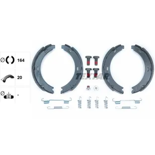 Колодки тормозные барабанные MERCEDES-BENZ TEXTAR 91032800