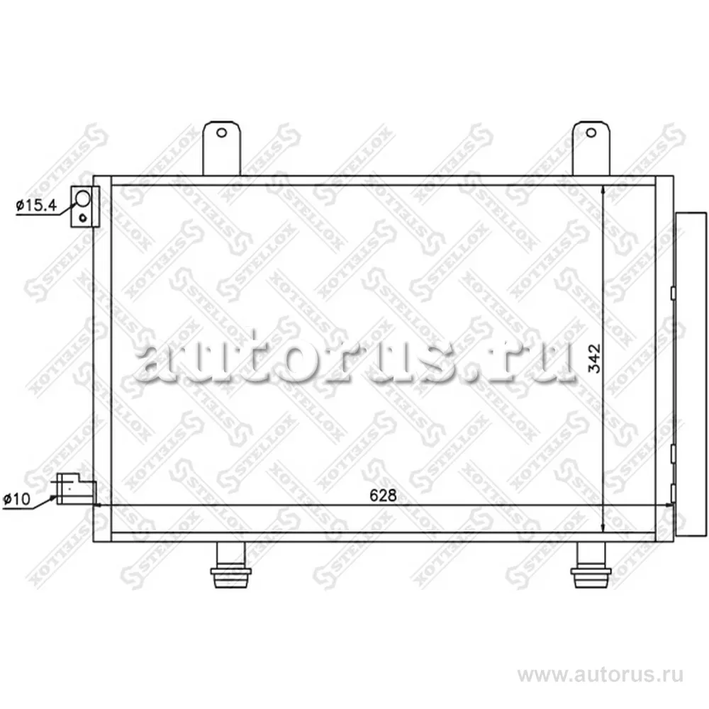 Радиатор конд. Suzuki SX4 all 06> STELLOX 10-45212-SX