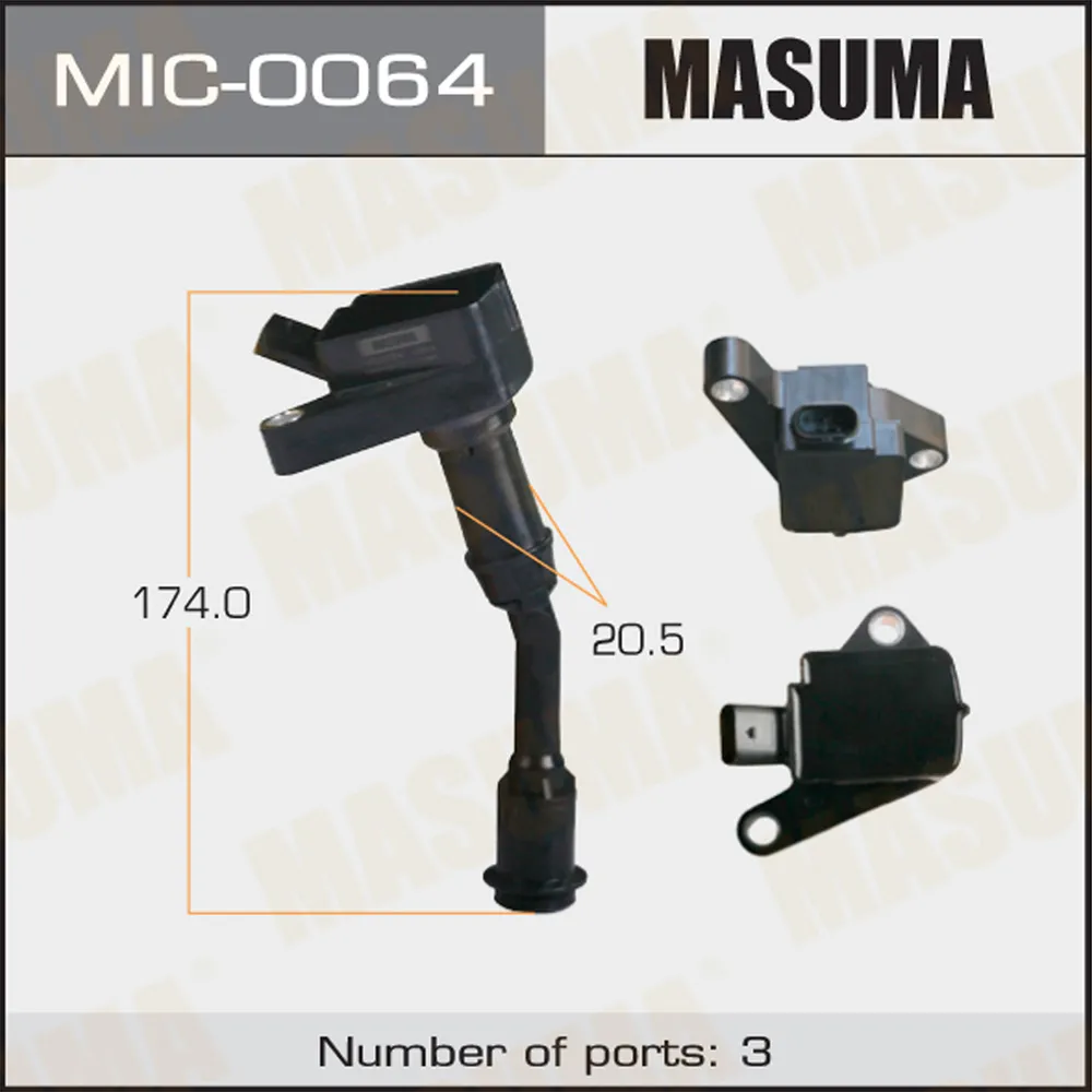 Катушка зажигания FORD FOCUS, KUGA 14 MASUMA MIC0064
