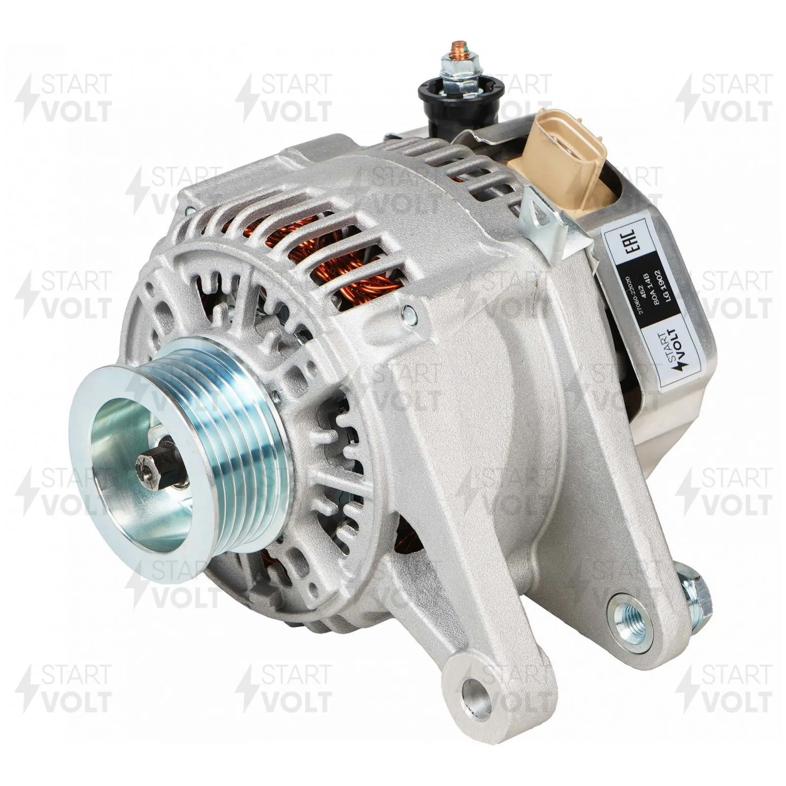 Генератор для а/м Toyota Corolla (01-) 1.4i/1.6i 80A STARTVOLT LG 1902