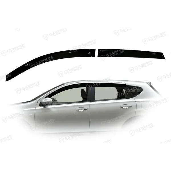 Дефлектора на окна Nissan Qashqai I 2006-2014EuroStandard деф.окон Cobra Tuning NE11206